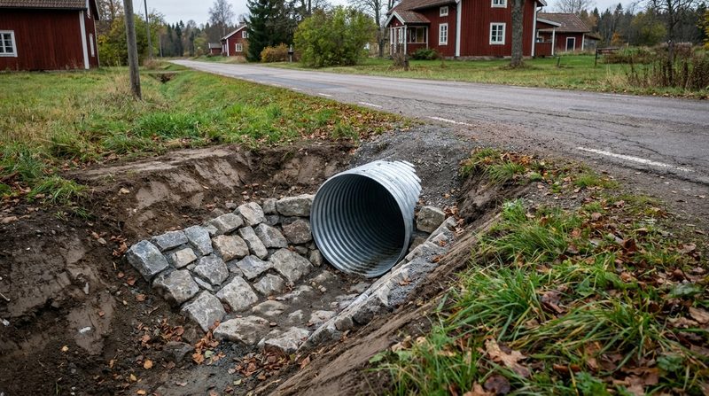 Diken och vägtrummor